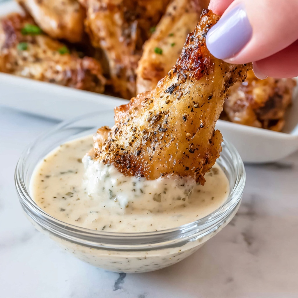 Creamy Herb Dipping Sauce for Chicken Wings Recipe - Recipe Image