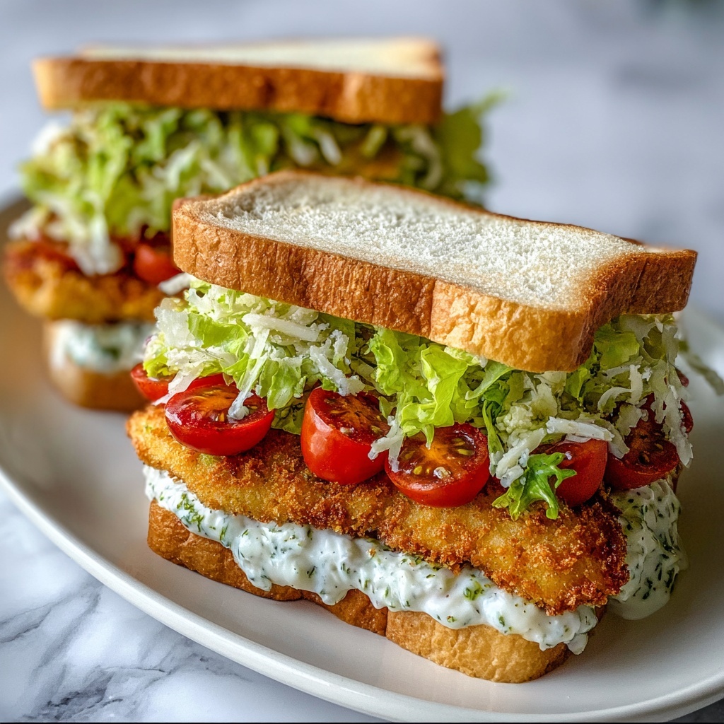 Crunchy Chicken Caesar Sandwich Recipe - Recipe Image