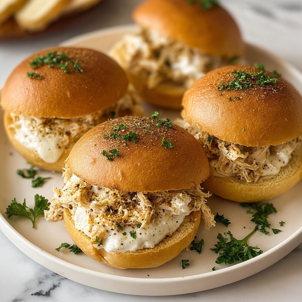 Chicken Alfredo Sloppy Joes Recipe - Recipe Image