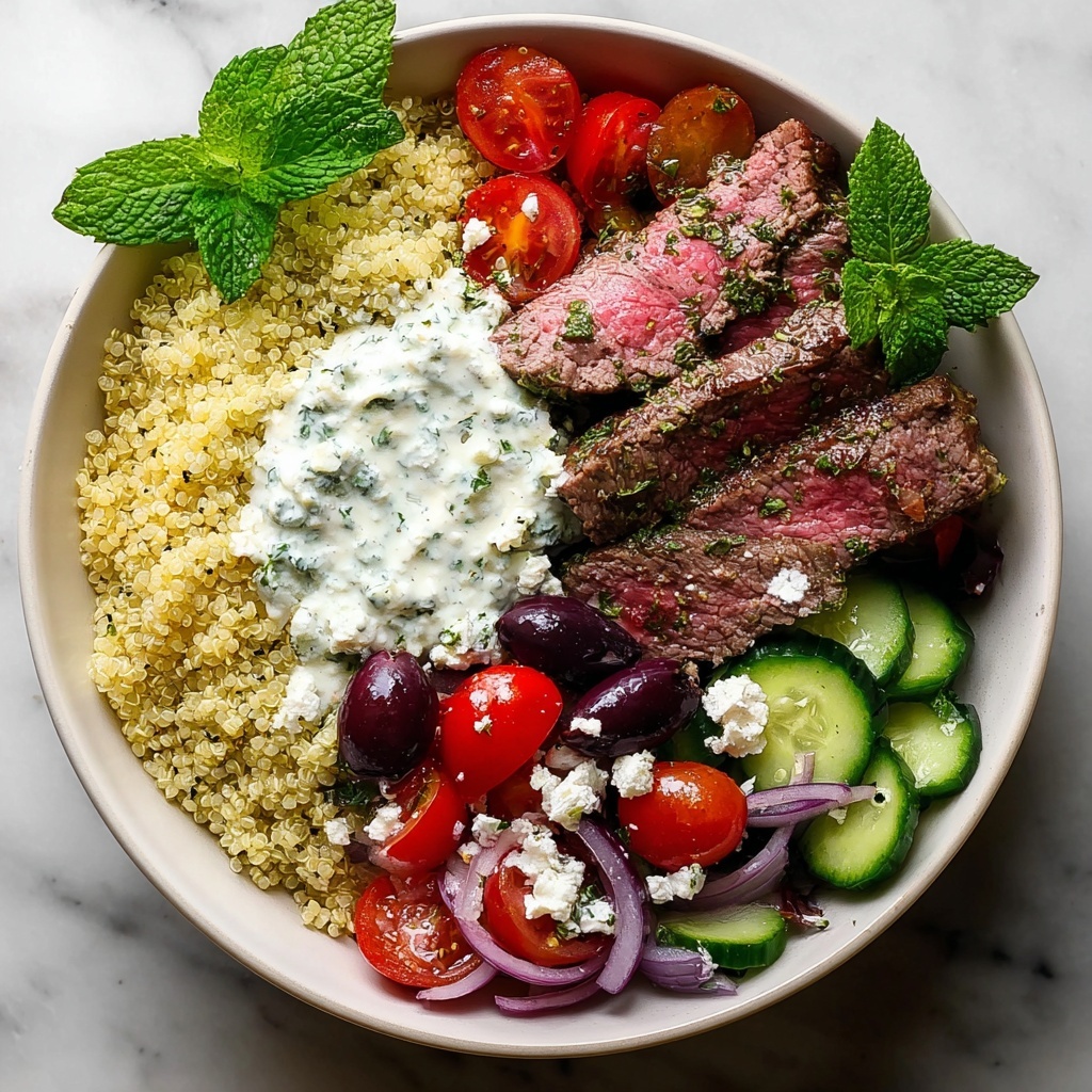 Mediterranean Steak Bowls Recipe - Recipe Image