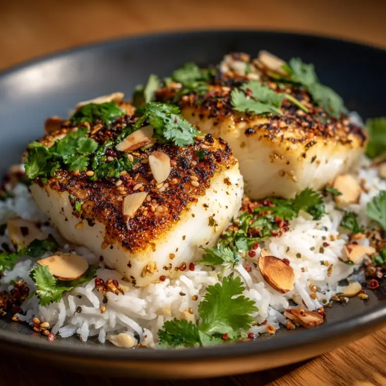 Haddock with Sticky Rice Recipe