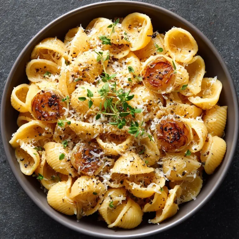 One Pot French Onion Pasta Recipe