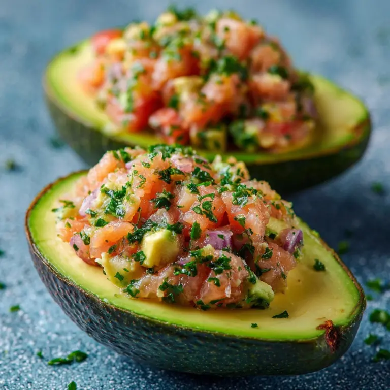 Salmon-Stuffed Avocados Recipe