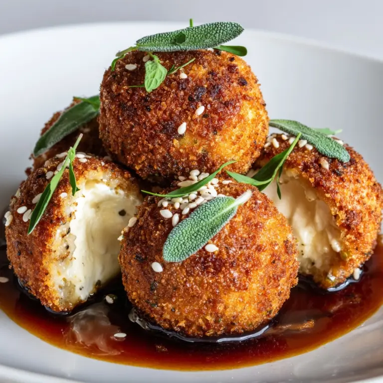 Fried Goat Cheese with Tarragon and Honey Recipe