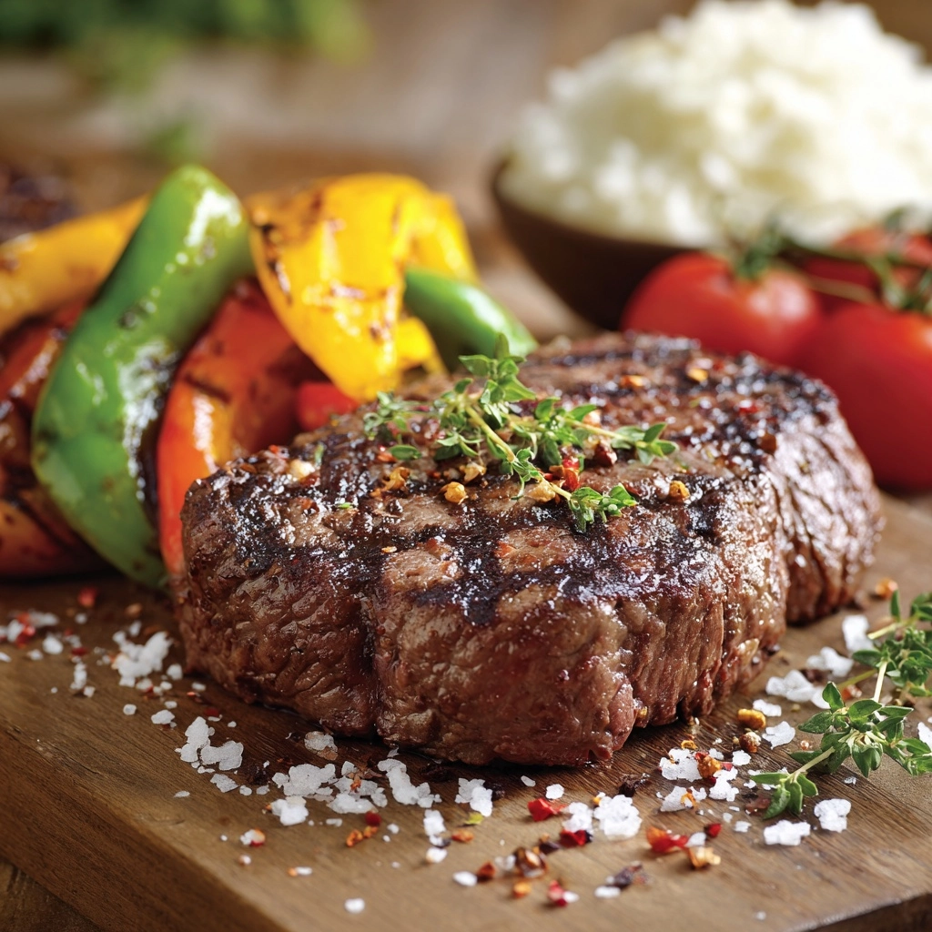 Pepper Steak with Bell Peppers and Onion Recipe - Recipe Image