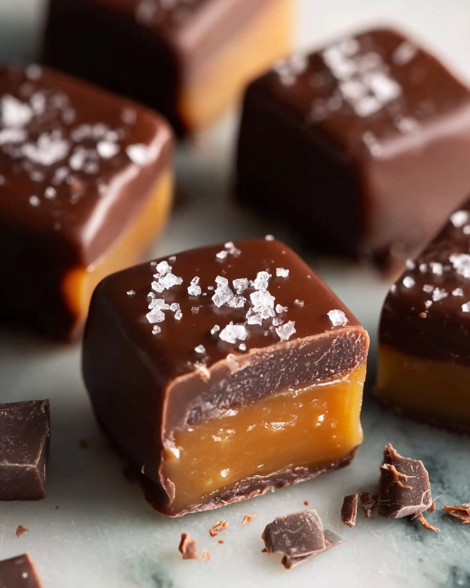 Homemade Chocolate Caramels Recipe - Recipe Image