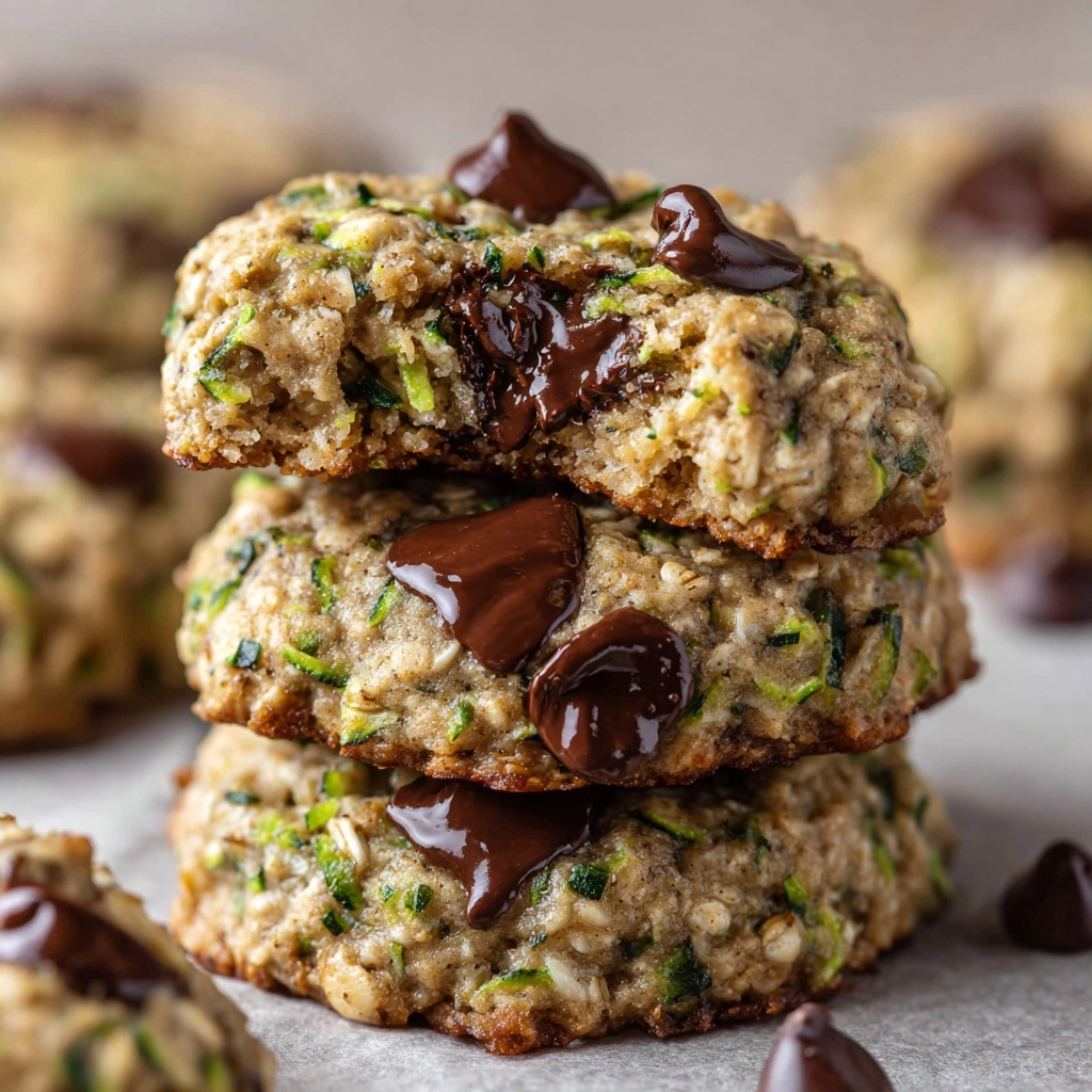 Zucchini Oat Chocolate Chip Cookies Recipe - Recipe Image