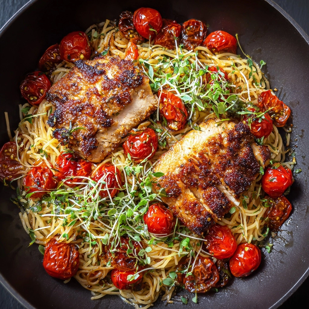 Bruschetta Chicken Pasta Recipe - Recipe Image