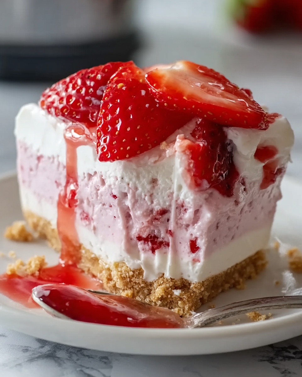 Tropical Strawberry Split Cake Recipe - Recipe Image