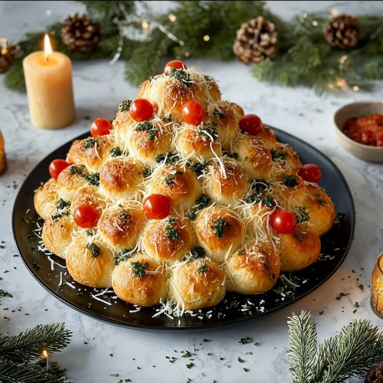 Cheesy Pull-Apart Christmas Tree Bread Recipe