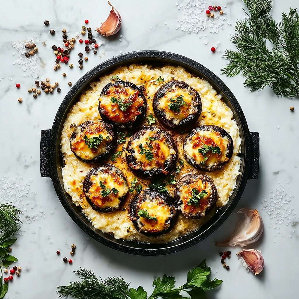 Christmas Stuffed Mushrooms Recipe - Recipe Image