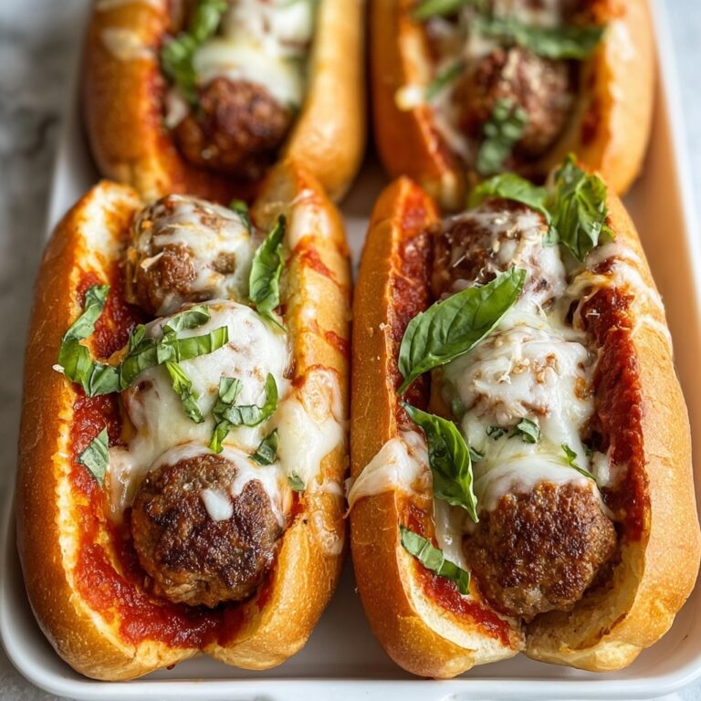 Cheesy Meatball Subs Recipe