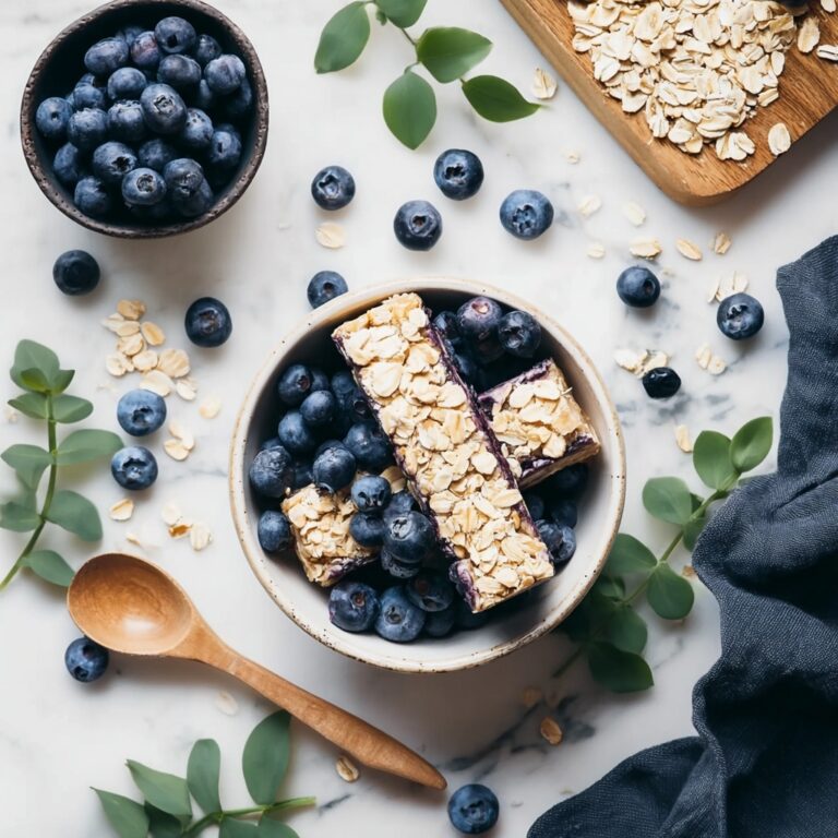 Blueberry Oatmeal Breakfast Bars Recipe