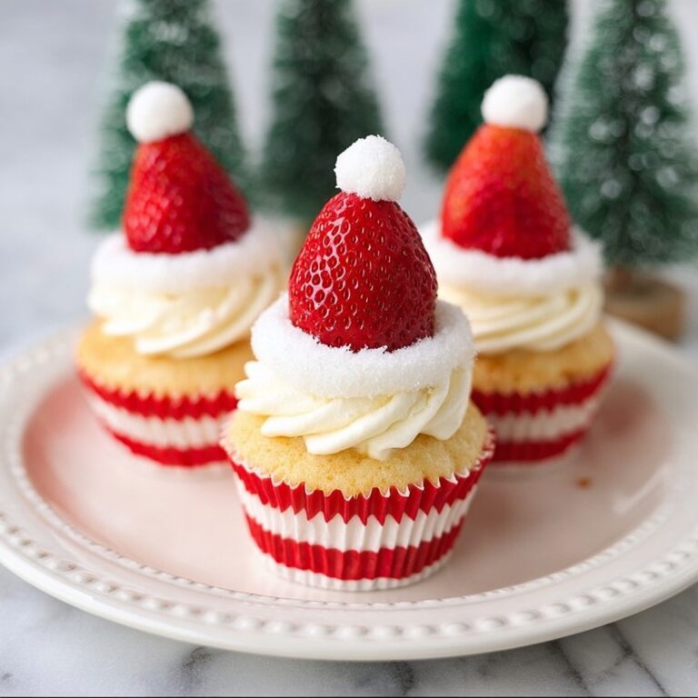 Santa Hat Cupcakes Recipe