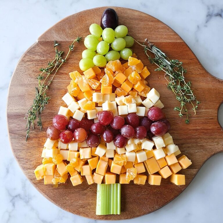 Christmas Tree Cheese and Grape Appetizer Recipe