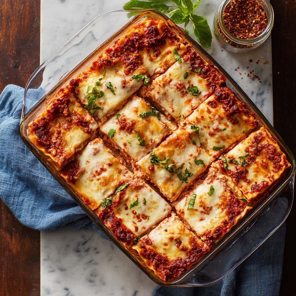 Christmas Roasted Vegetable Lasagna Recipe - Recipe Image