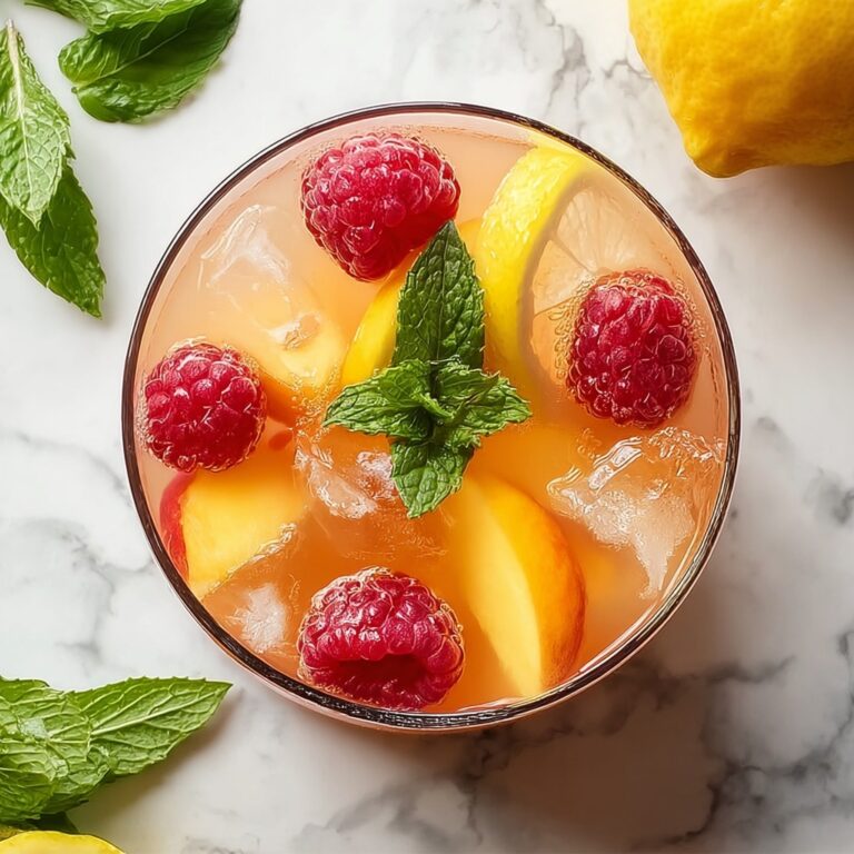 Homemade Raspberry Peach Lemonade Recipe