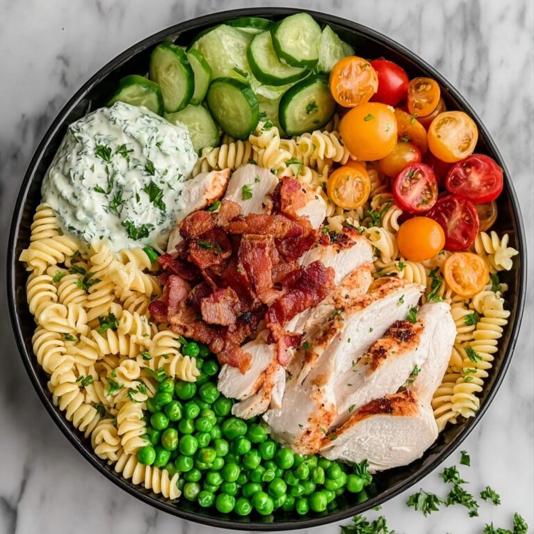 Chicken Bacon Ranch Pasta Salad Recipe