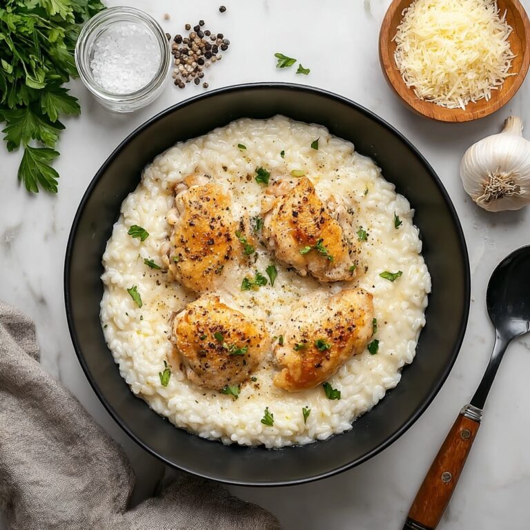 One-Pan Creamy Parmesan Chicken and Rice Recipe