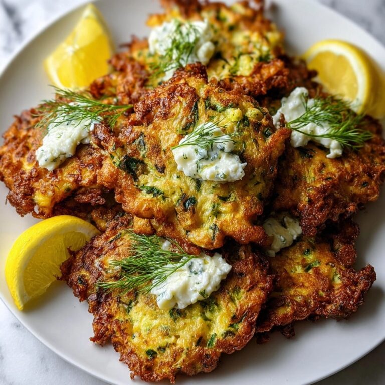 Crispy Mediterranean Zucchini Fritters Recipe