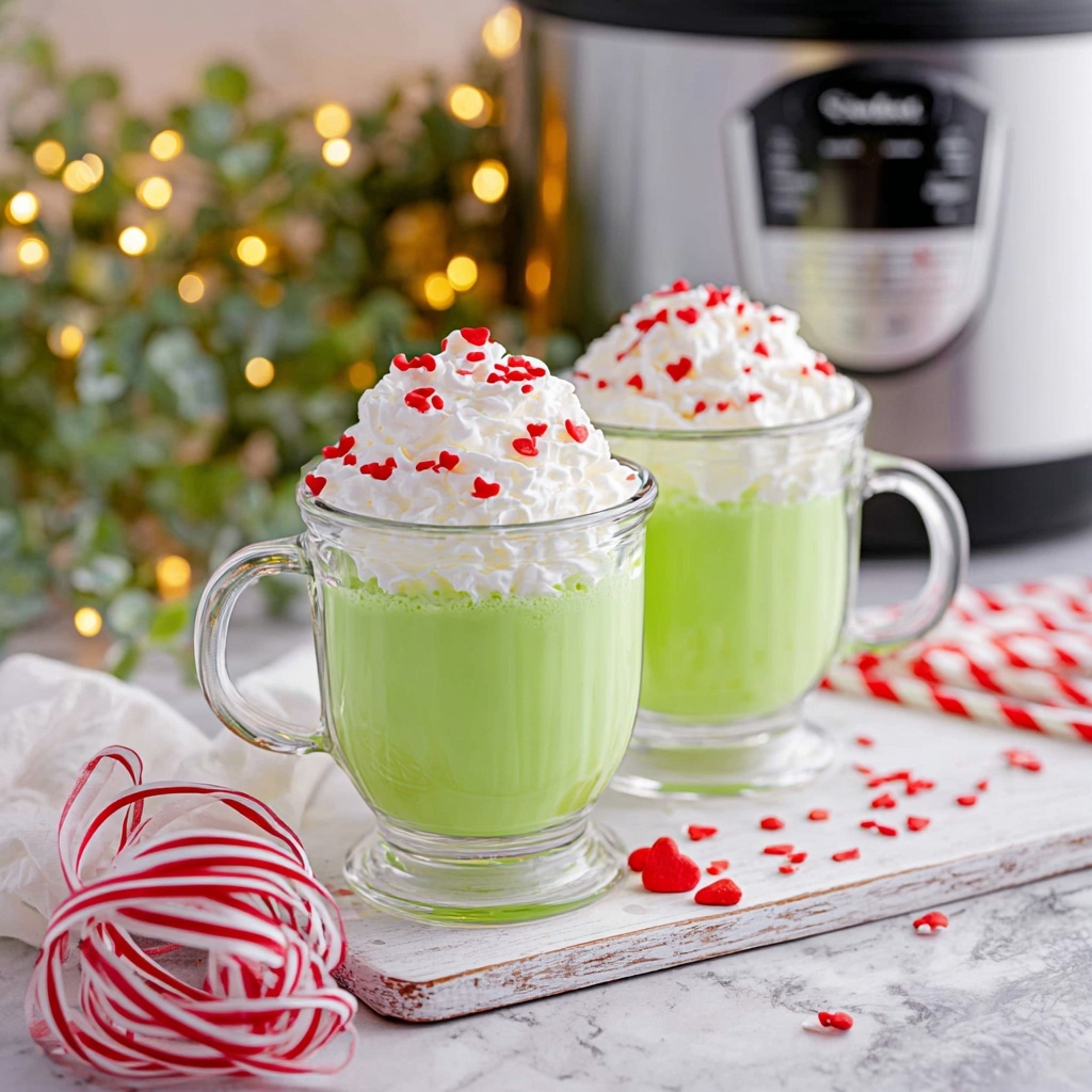 Slow Cooker Grinch Hot Cocoa Recipe - Recipe Image