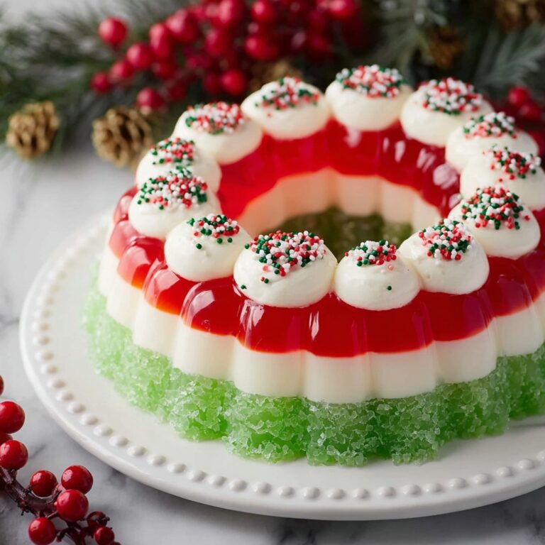 Christmas Jello Salad with Pineapple, Coconut Milk, and Fresh Fruit Recipe