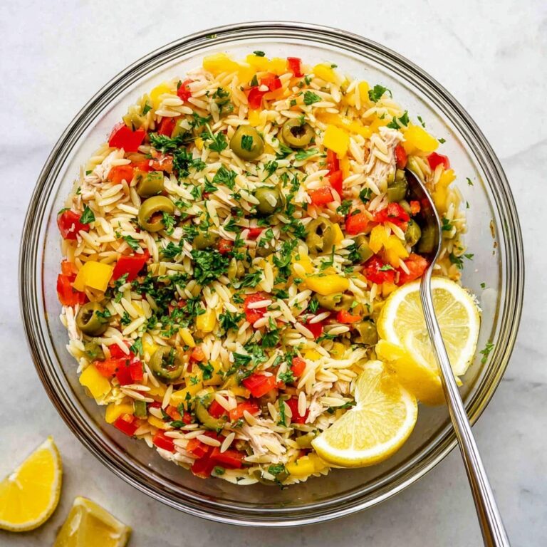 Orzo Chicken Salad with Lemon Dijon Dressing Recipe