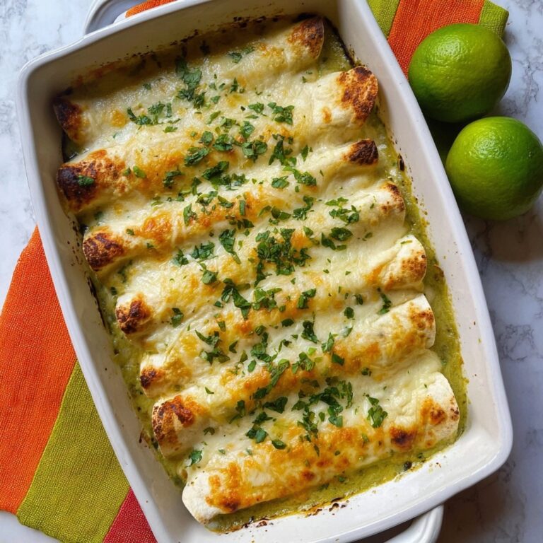 Leftover Turkey Enchiladas with Green Salsa and Crema Recipe