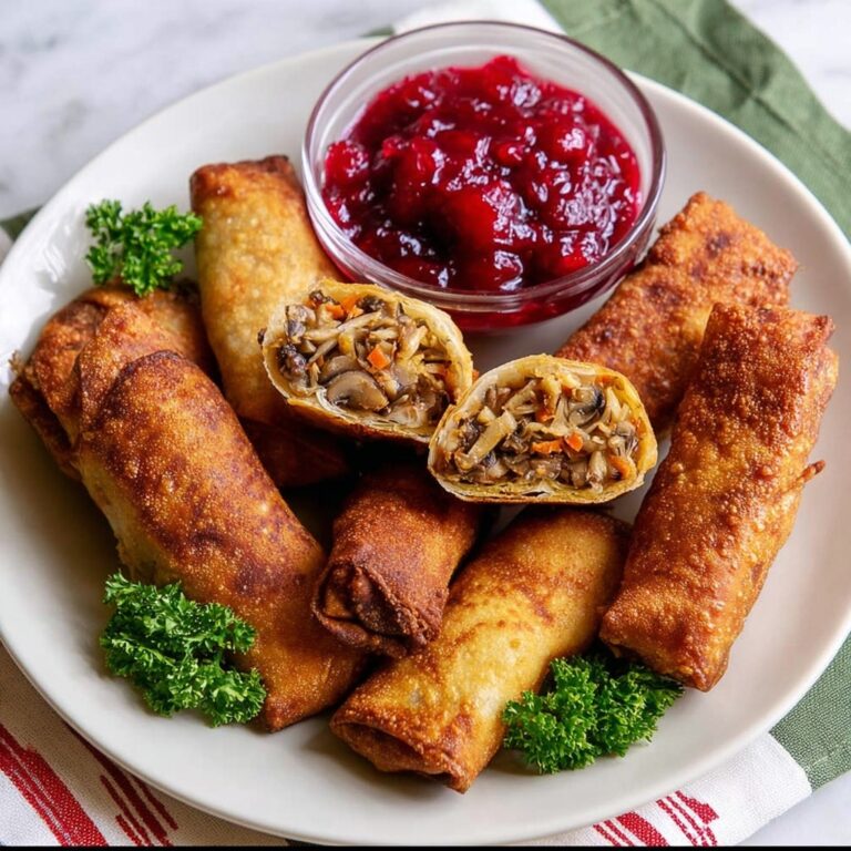 Easy Leftover Turkey Egg Rolls Recipe