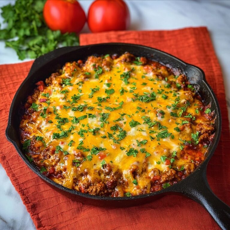 Beef and Tomato Skillet with Cheddar Polenta Recipe