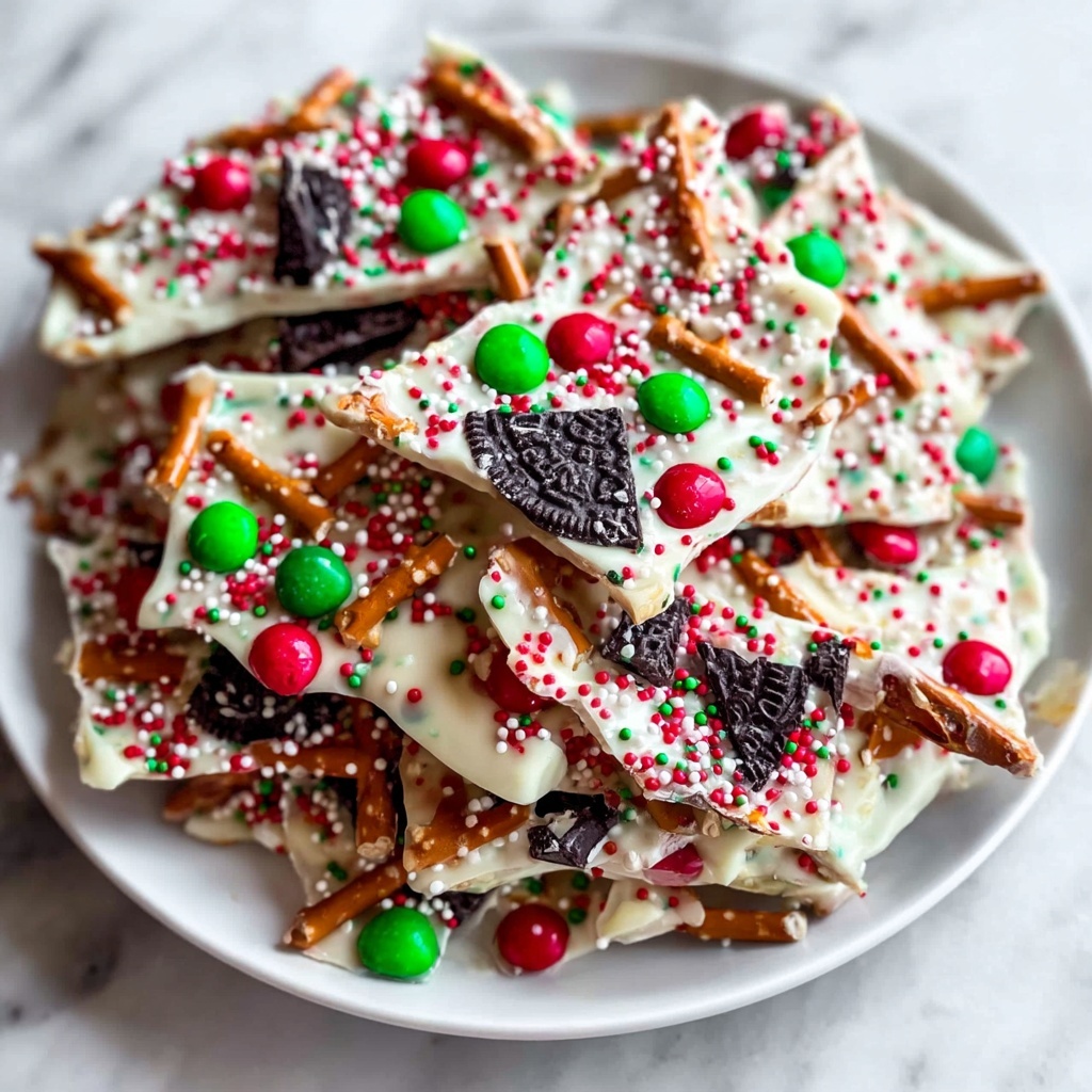 Christmas Oreo Peppermint Bark Recipe - Recipe Image