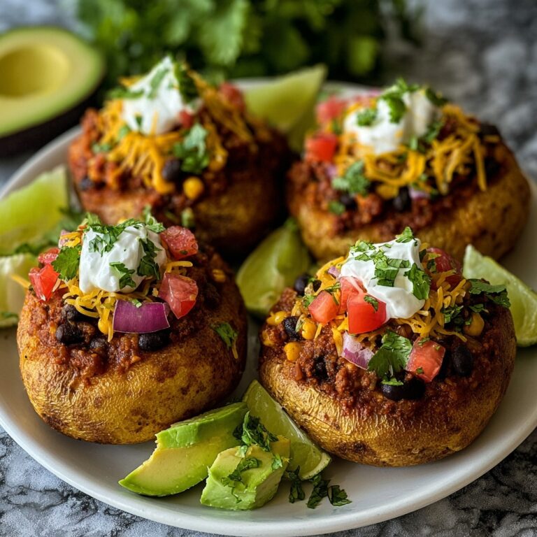 Mexican Spicy Loaded Taco Potatoes Recipe