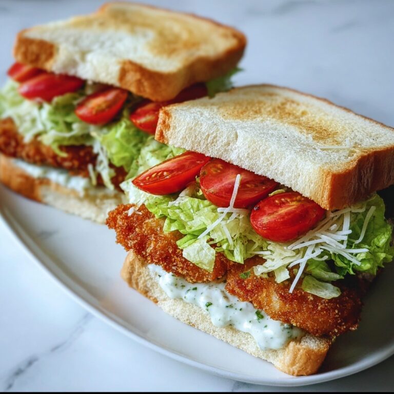 Crunchy Chicken Caesar Sandwich Recipe