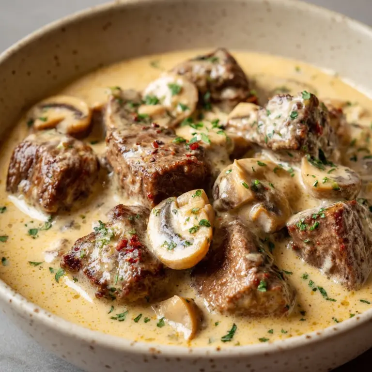 Keto Beef and Mushroom Soup Recipe