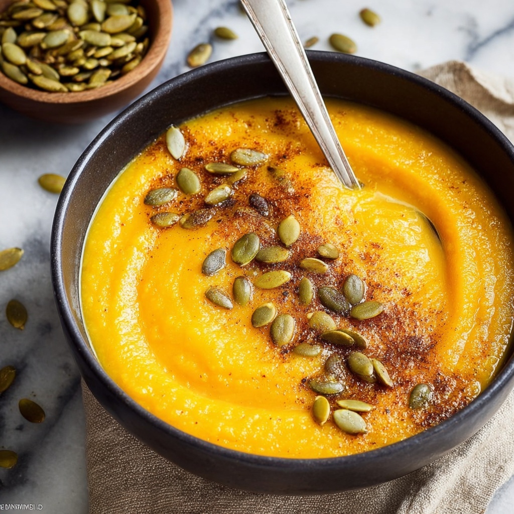 Roasted Butternut Squash and Pumpkin Soup Recipe - Recipe Image