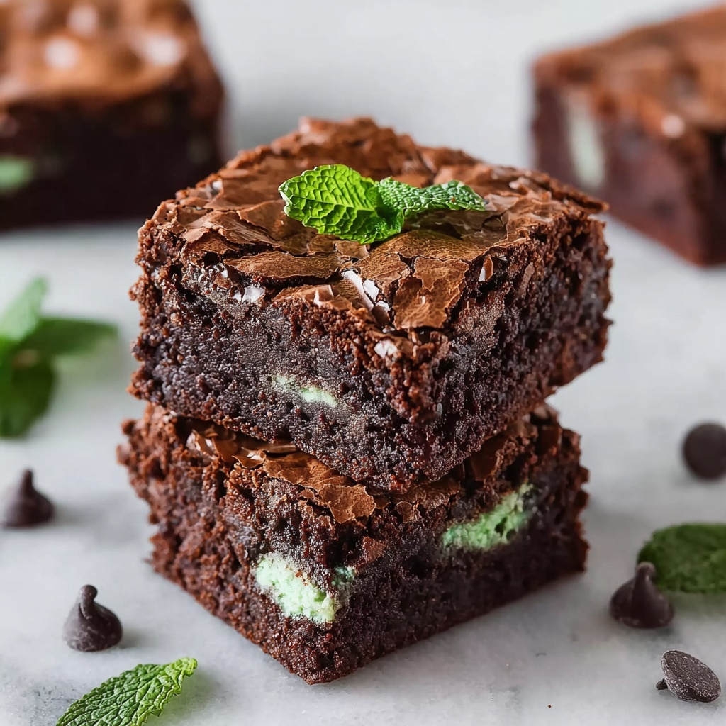 Delicious Mint Brownies Recipe - Recipe Image