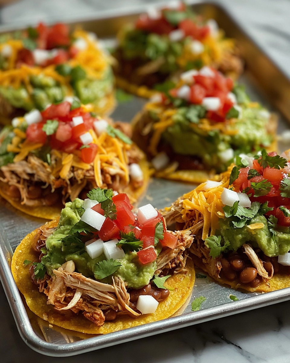 Easy Chicken Tostadas Recipe - Recipe Image