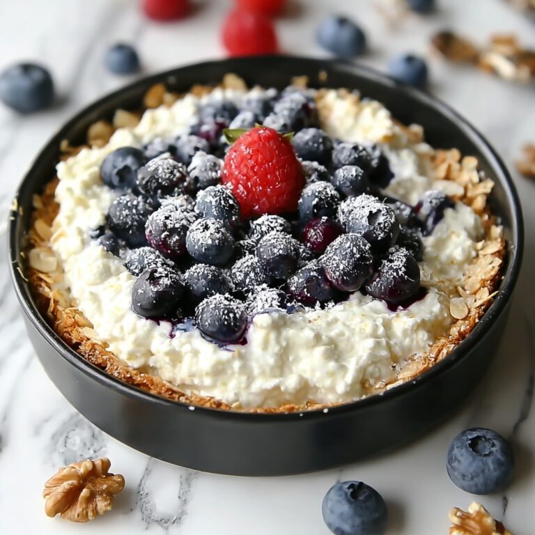 Blueberry Cottage Cheese Breakfast Bake Recipe