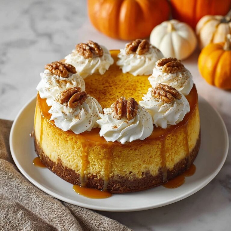 Spiced Baked Pumpkin Cheesecake Recipe