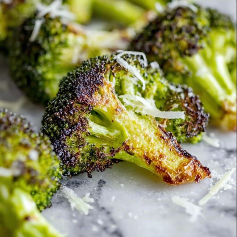 Garlic Roasted Broccoli with Parmesan Recipe