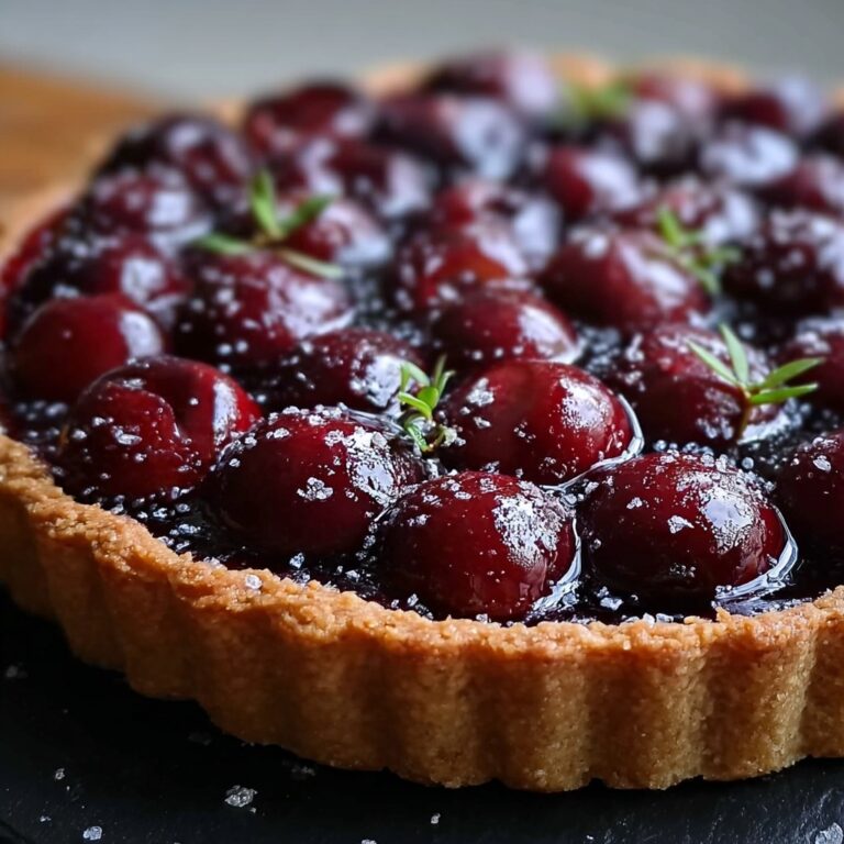 Sour Cherry Frangipane Tart Recipe