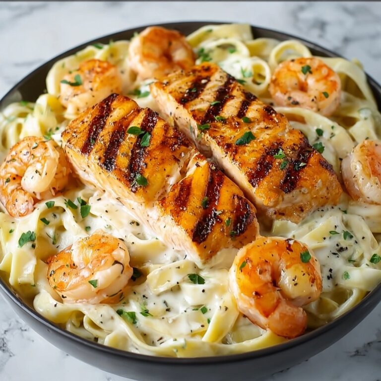 Salmon and Shrimp Alfredo Recipe