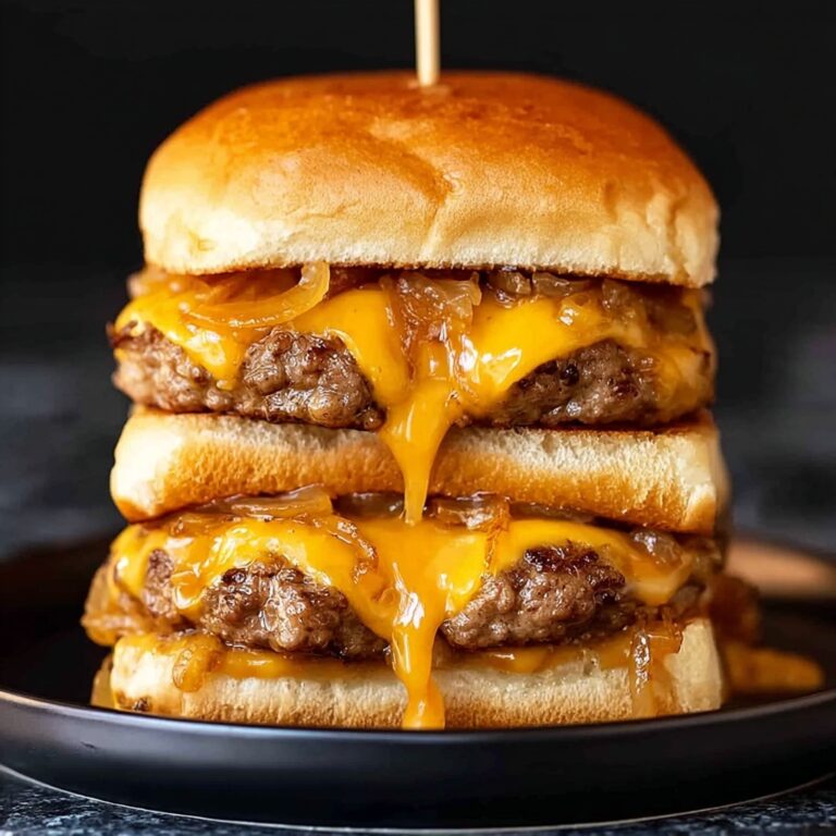 Ultimate Beef and Pork Sliders with Melted American Cheese Recipe