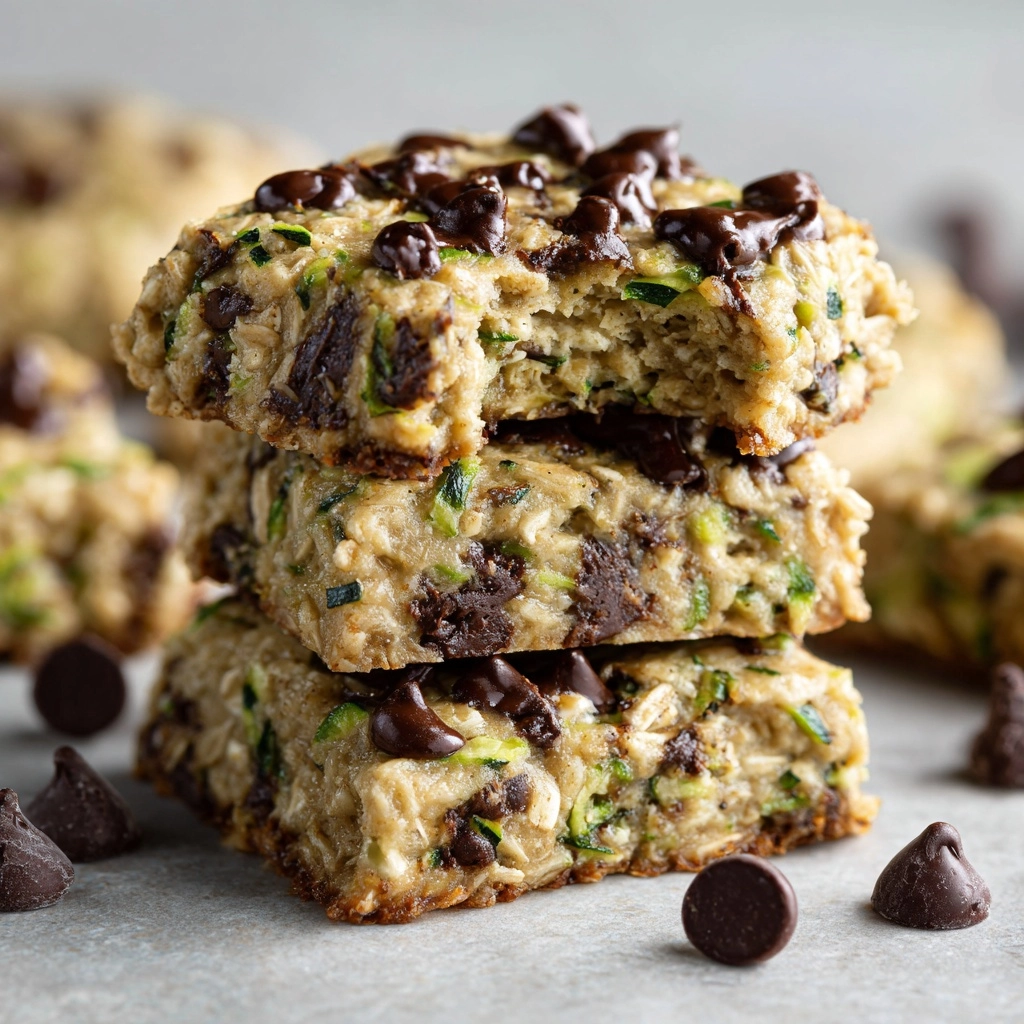 Zucchini Oat Chocolate Chip Cookies Recipe - Recipe Image