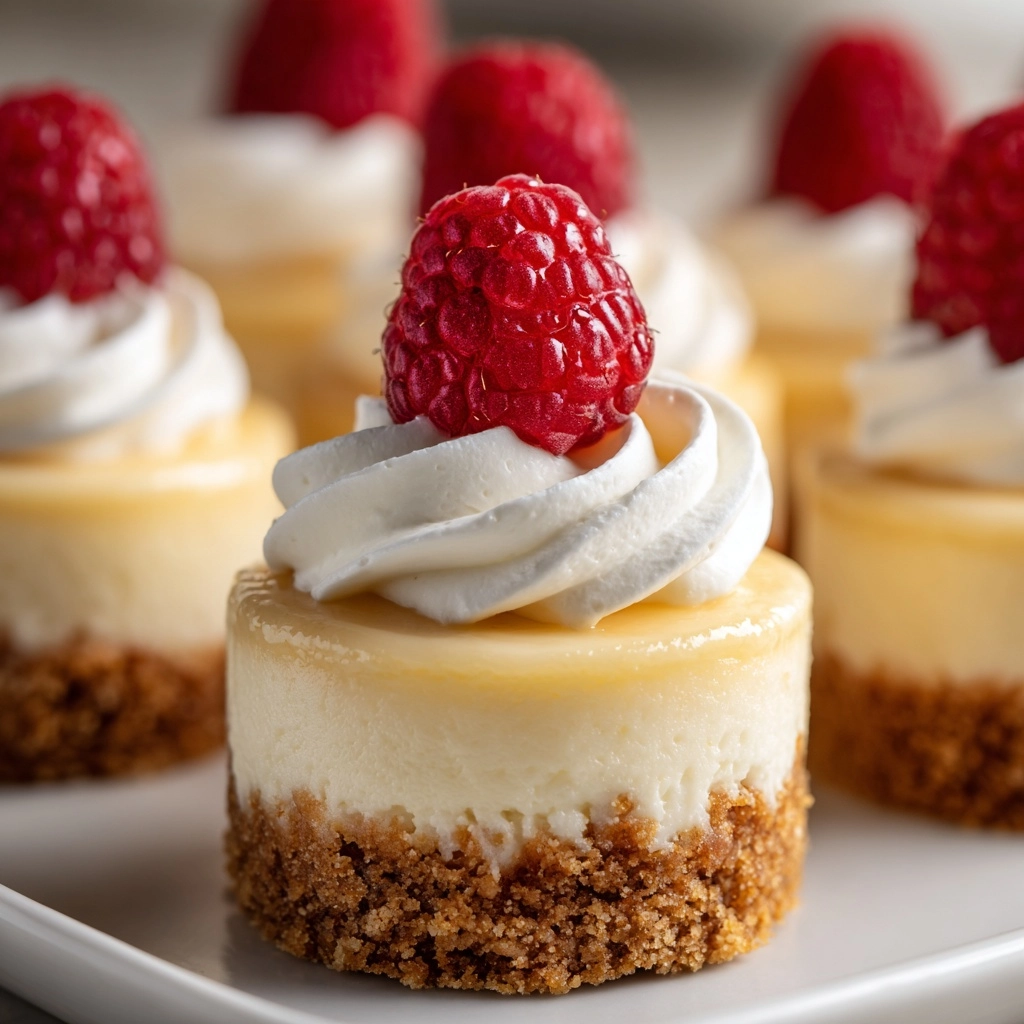 No Bake Mini Lemon Raspberry Cheesecakes Recipe - Recipe Image