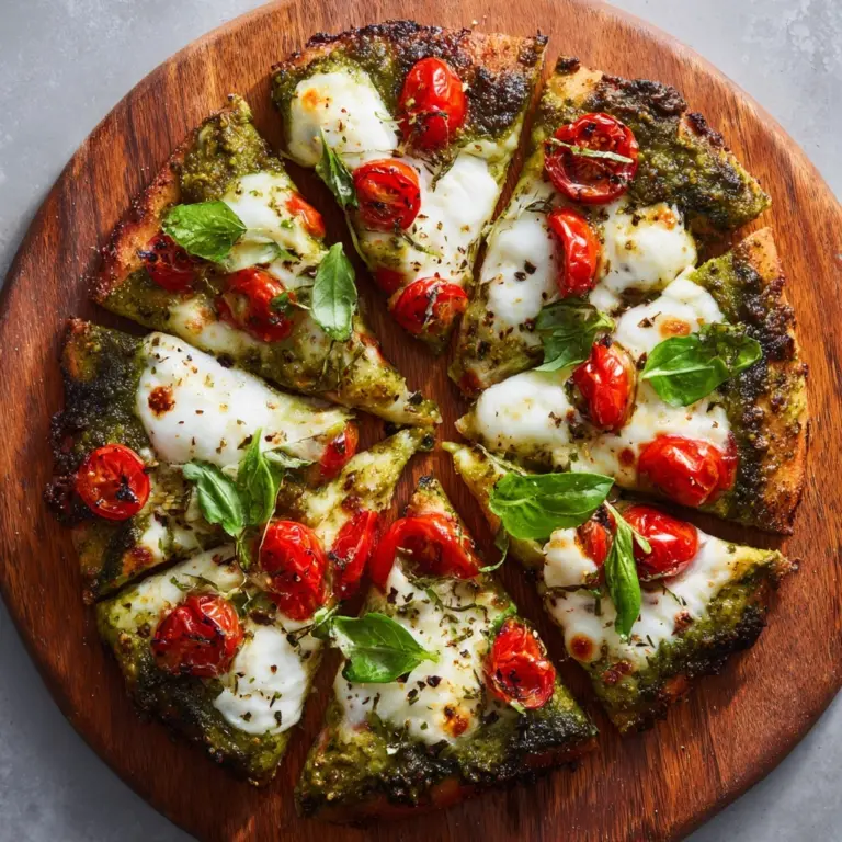 Veggie Garden Pesto Pizza Recipe