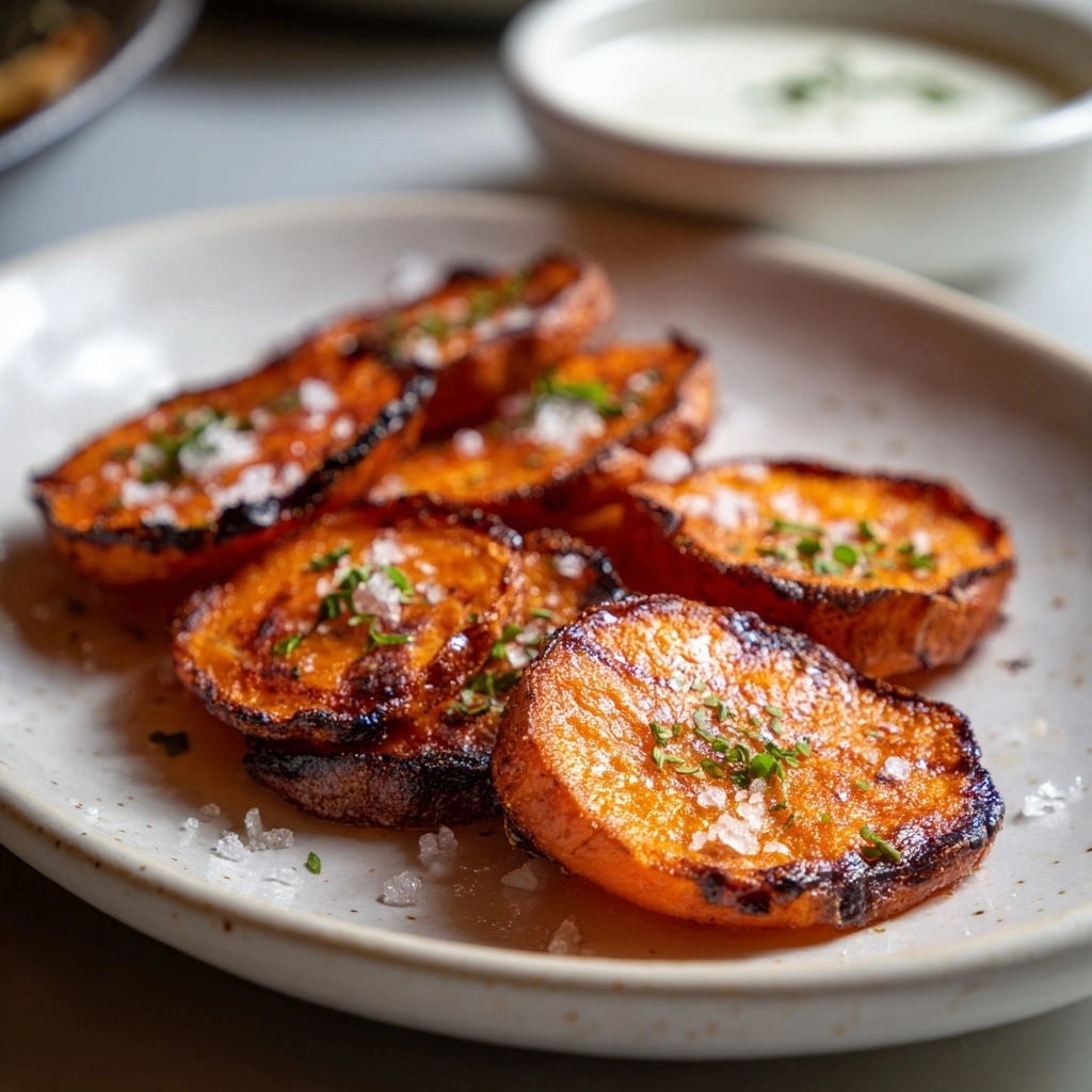 Crispy Smashed Sweet Potatoes: Irresistibly Crunchy Recipe - Recipe Image