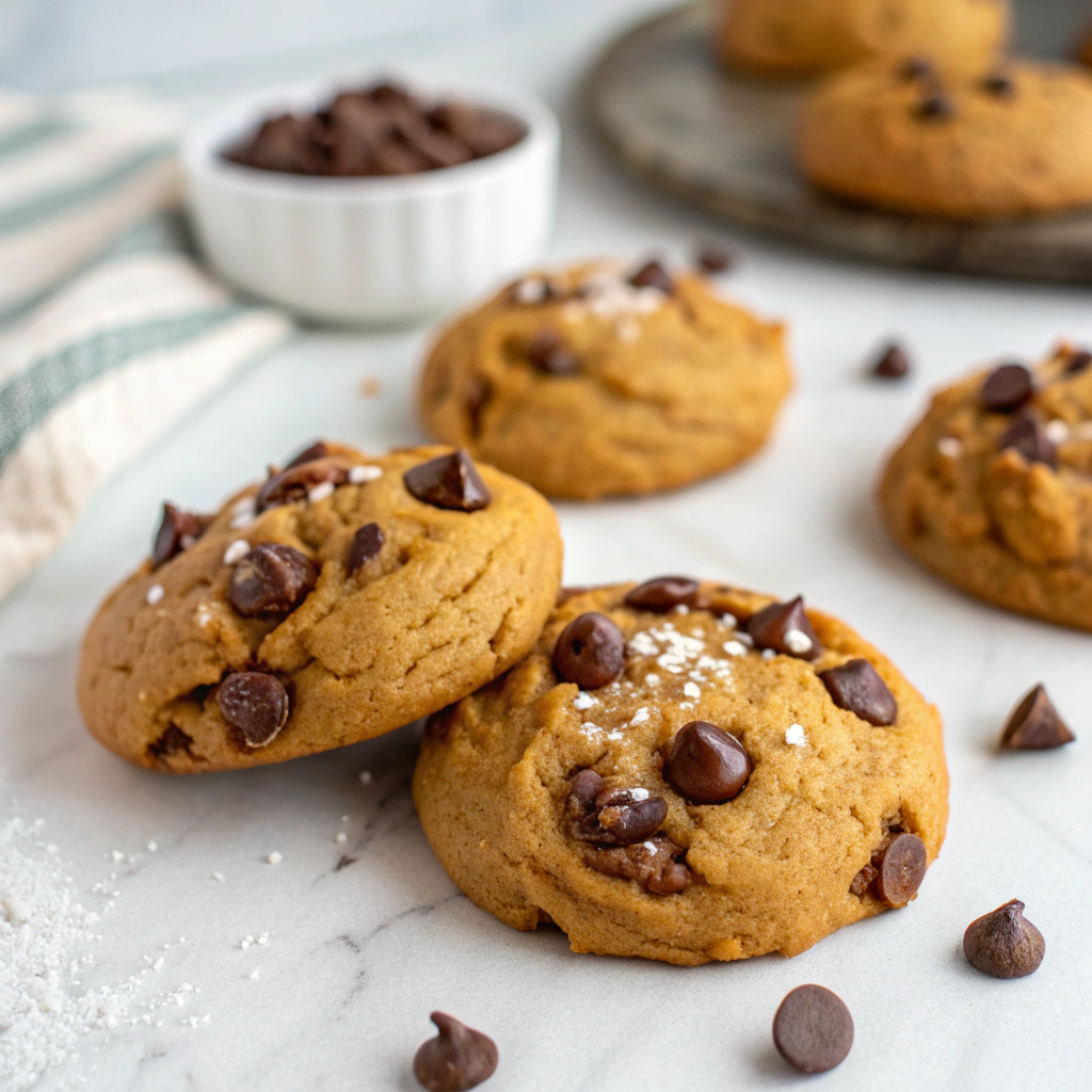 Pumpkin Chocolate Chip Cookies Recipe - Recipe Image