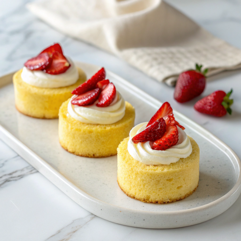 Miniature Baked Cheesecakes with Strawberry Topping Recipe