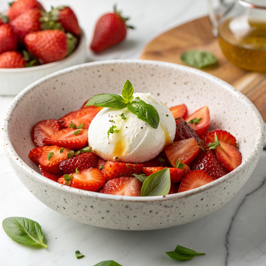 Whipped Feta with Roasted Strawberries Recipe - Recipe Image